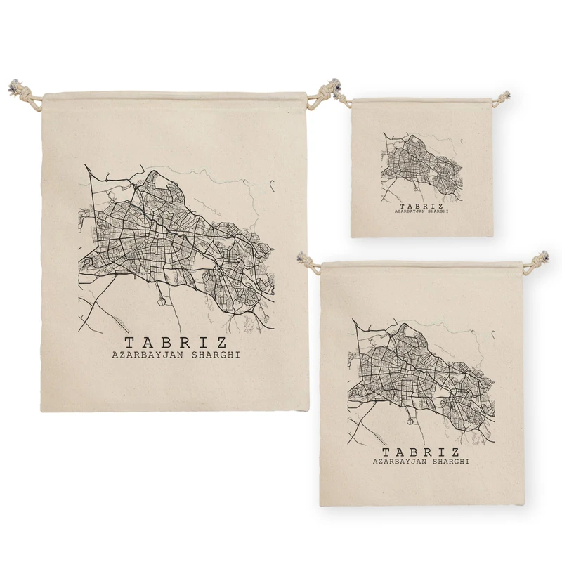 نظم دهنده ترمه طراحان ایده مدل نقشه شهر تبریز کد map0500 مجموعه سه عددی