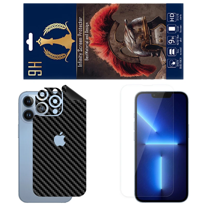 برچسب پوششی اینفینیتی مدل FC مناسب برای گوشی موبایل اپل iPhone 13 Pro به همراه محافظ صفحه نمایش
