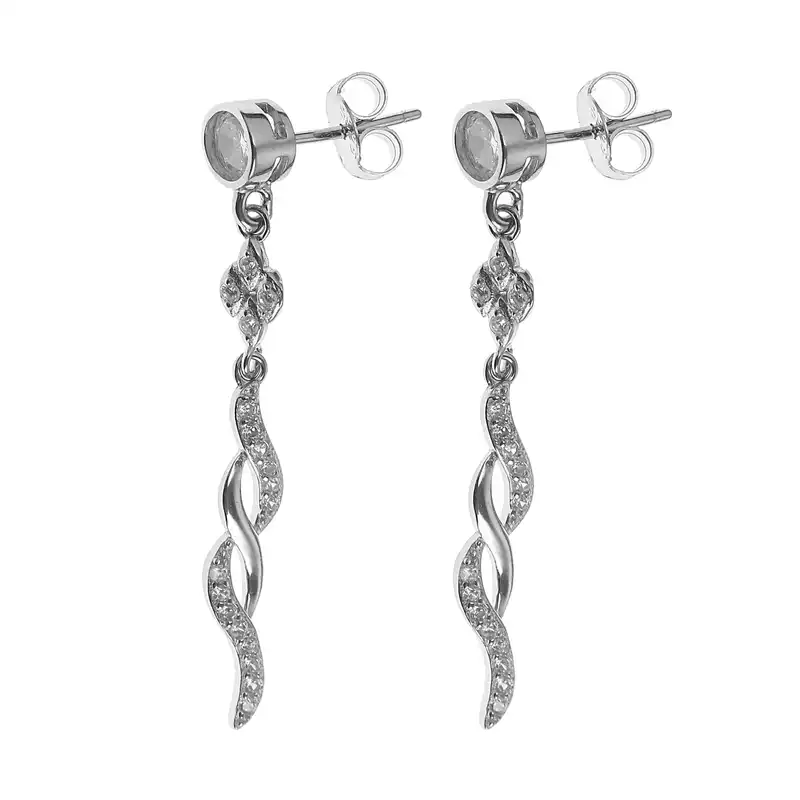 نیم ست نقره زنانه مدل طرحدار اسپرت طرح بینهایت کد 5793106