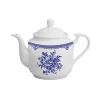 قوری چینی زرین ایران مدل چای استوانه کوچک 3 فلورانس درجه 3 گنجایش 450 میلی&zwnj;لیتر