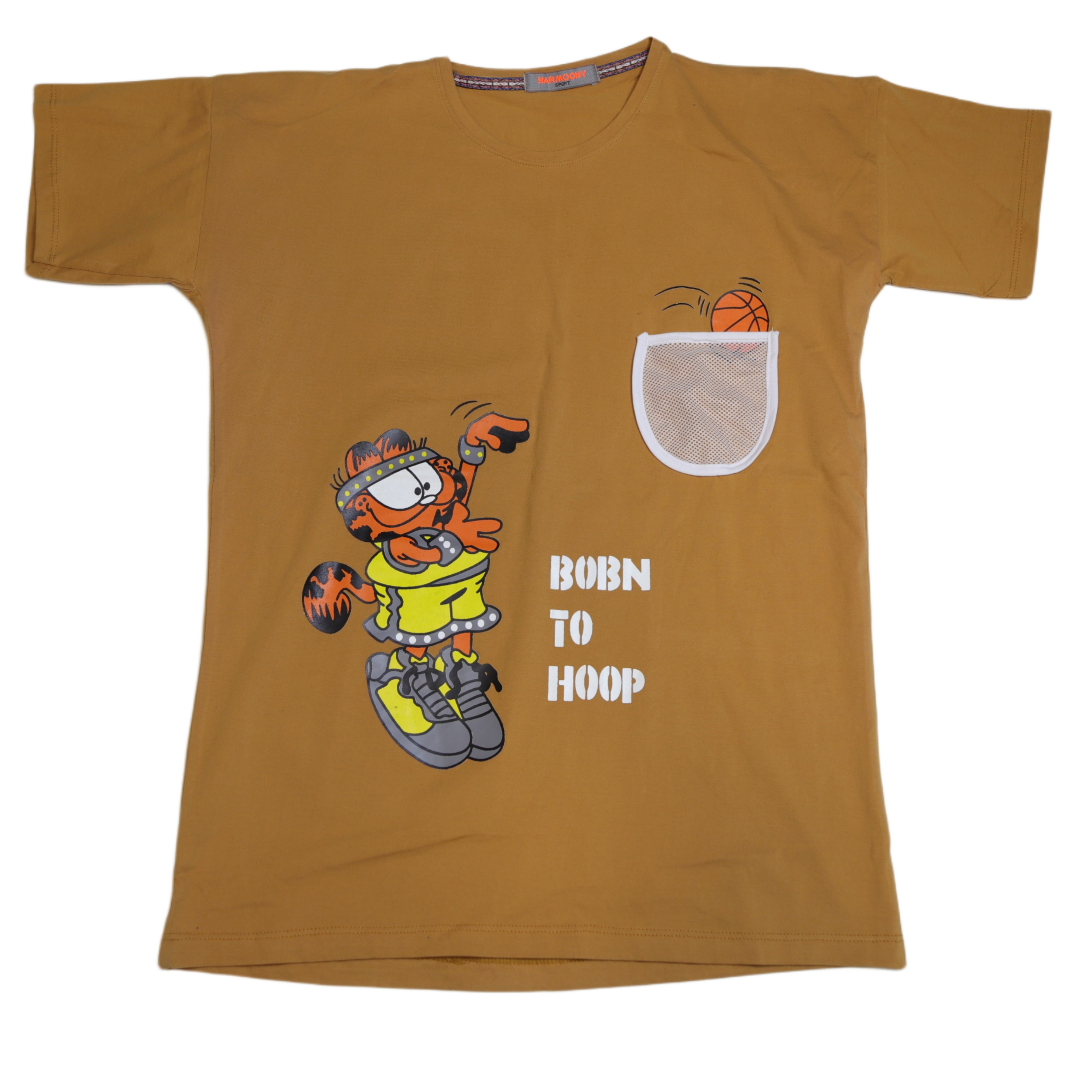 تی شرت لانگ آستین کوتاه دخترانه مدل Garfield 04 -  - 1