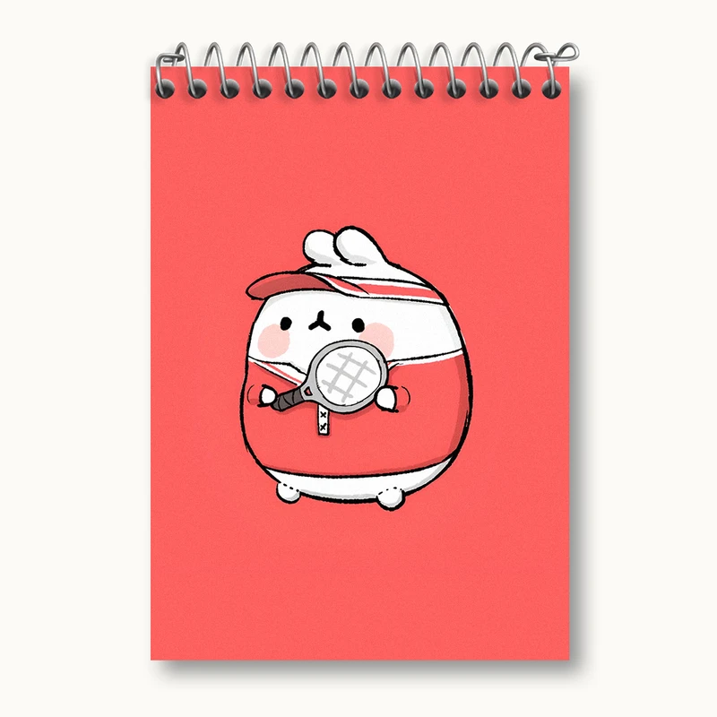 دفتر یادداشت 50 برگ خندالو طرح مولانگ (Molang) کد N3723