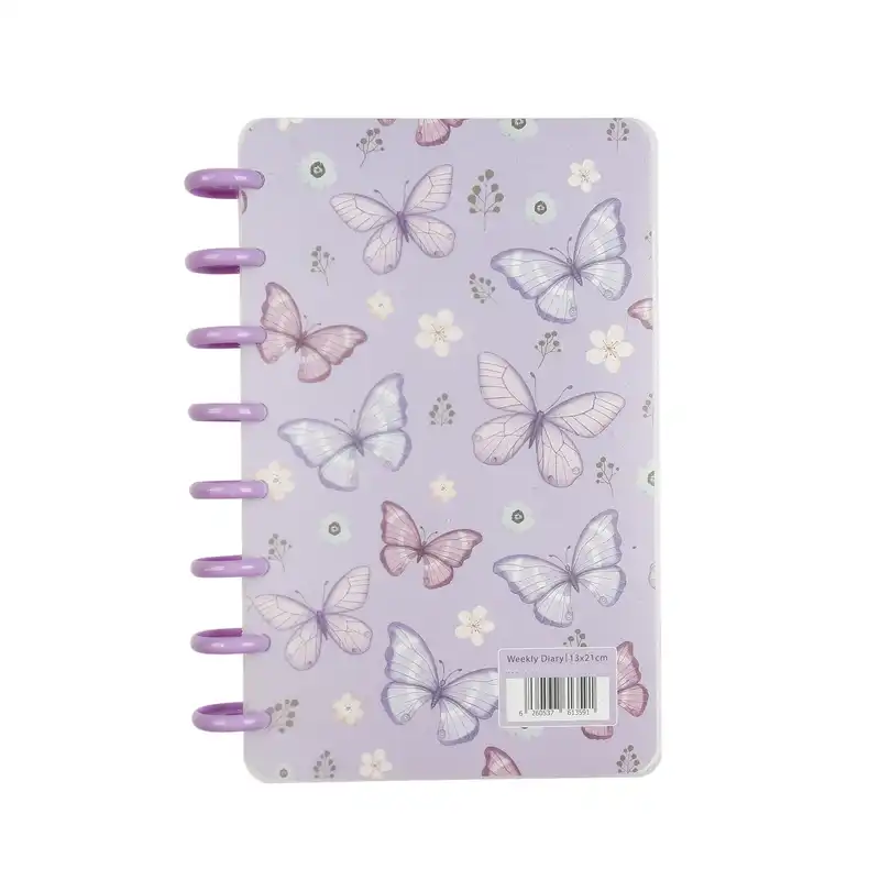 سالنامه سال 1403 سم مدل Discbound طرح پروانه ها