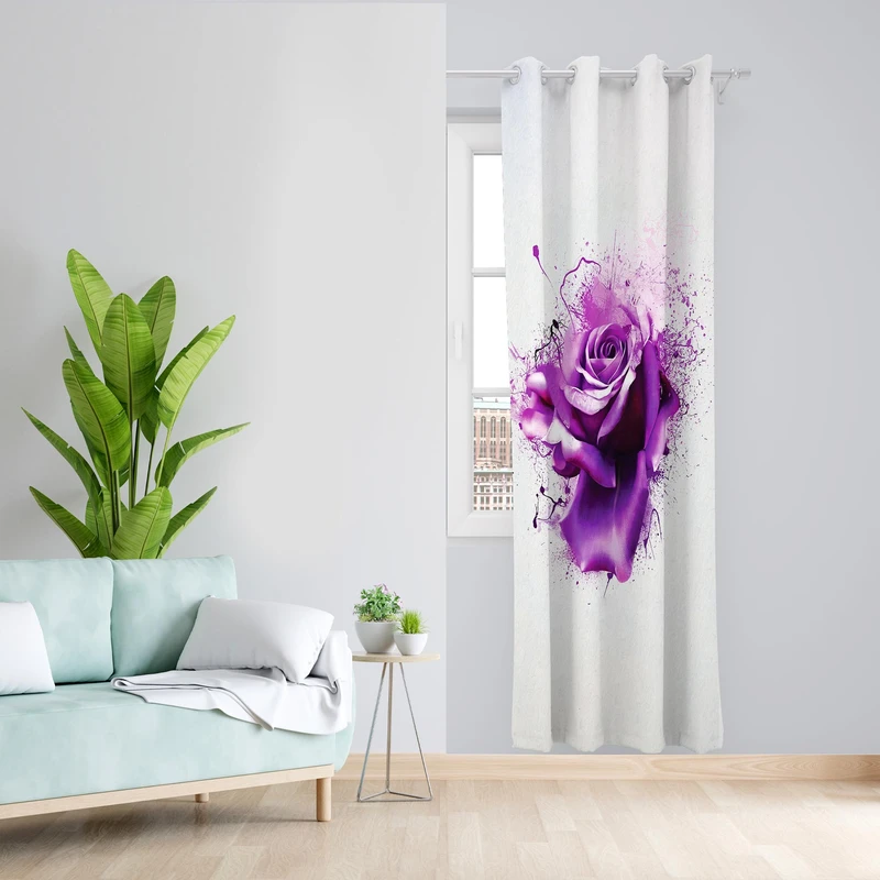 پرده مدل مخمل پانچی کد 1020 سایز 200x140 سانتی متر