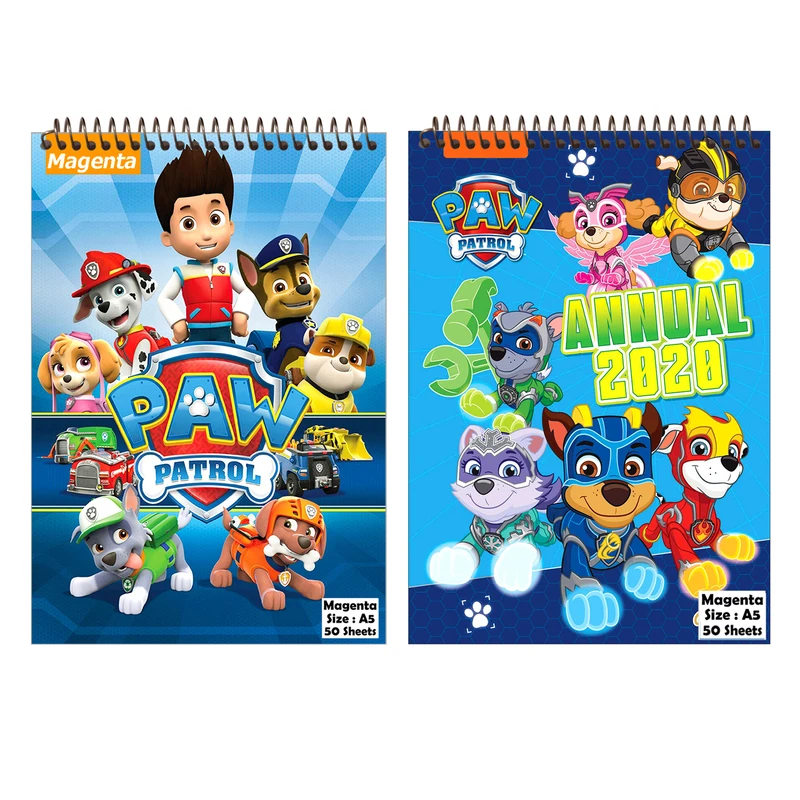 دفتر نقاشی مجنتا طرح سگهای نگهبان کد 5 بسته 2 عددی