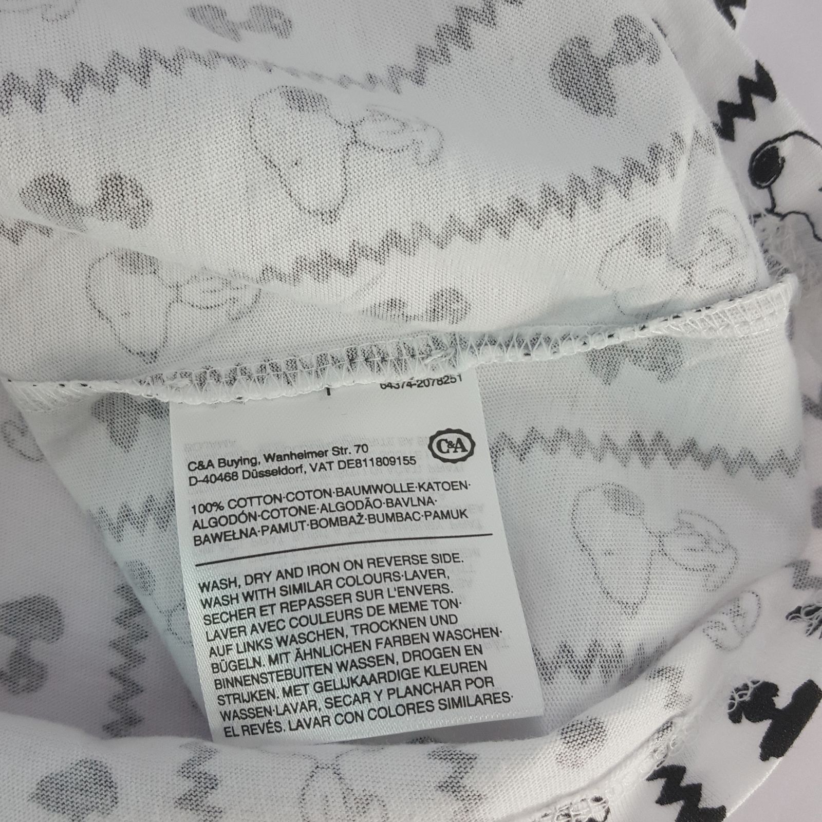 تی شرت آستین کوتاه زنانه سی اند ای مدل 18250788 - - 5