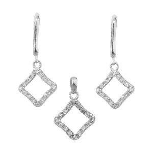 نیم ست نقره زنانه مدل نارشین