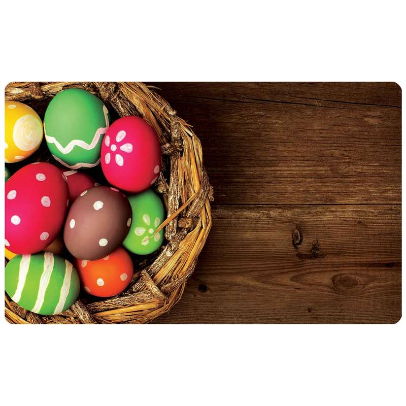 پادری طرح سبد تخم مرغ آشپزخانه مدل 3607 سایز 76x46 سانتی متر