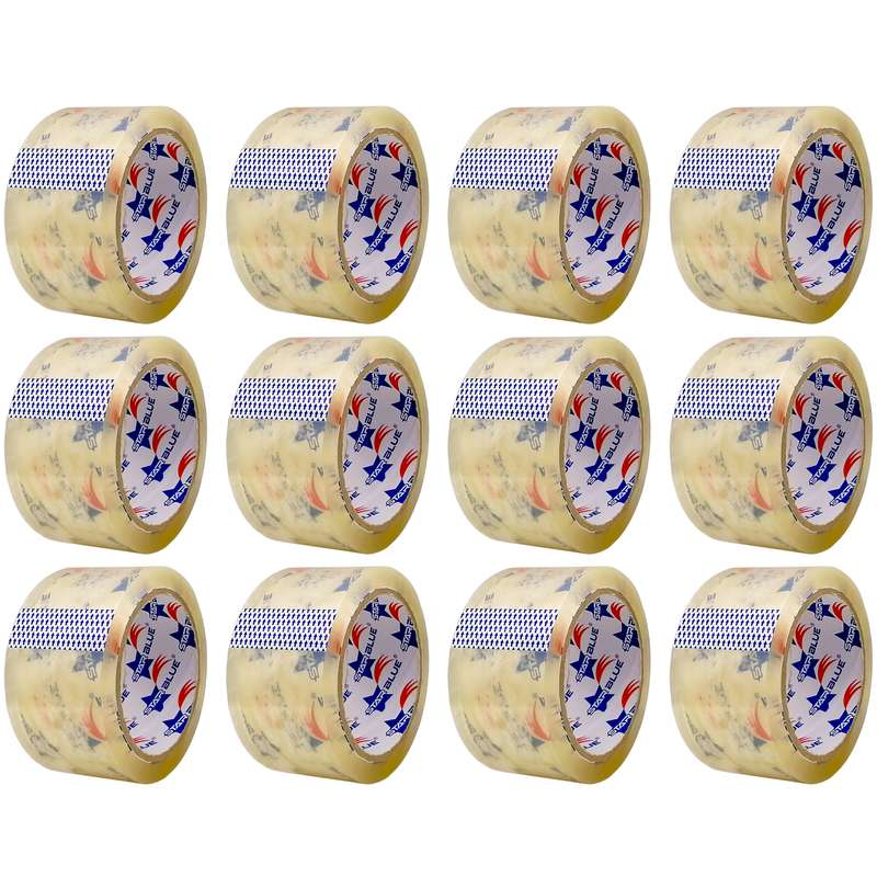 چسب پهن استار بلو مدل SB-1 عرض 5 سانتی متر مجموعه 12 عددی