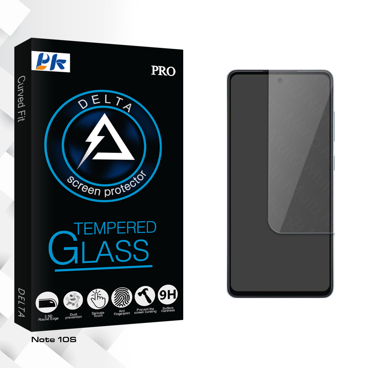 محافظ صفحه نمایش شیشه ای پی کی مدل Delta Glass مناسب برای گوشی موبایل شیائومی Note 10S