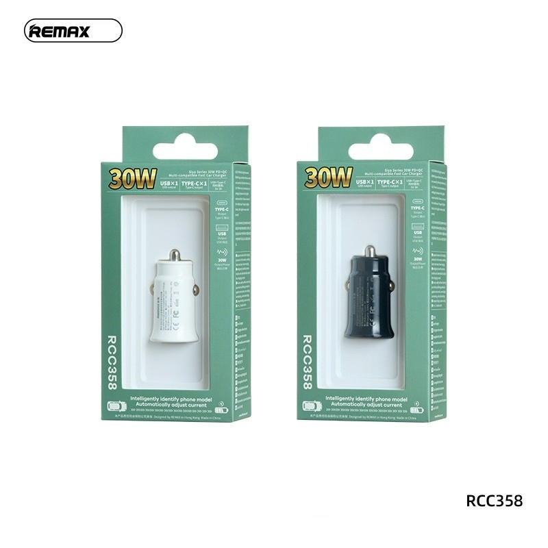 شارژر فندکی 30 وات ریمکس مدل RCC358-30W-PD+QC