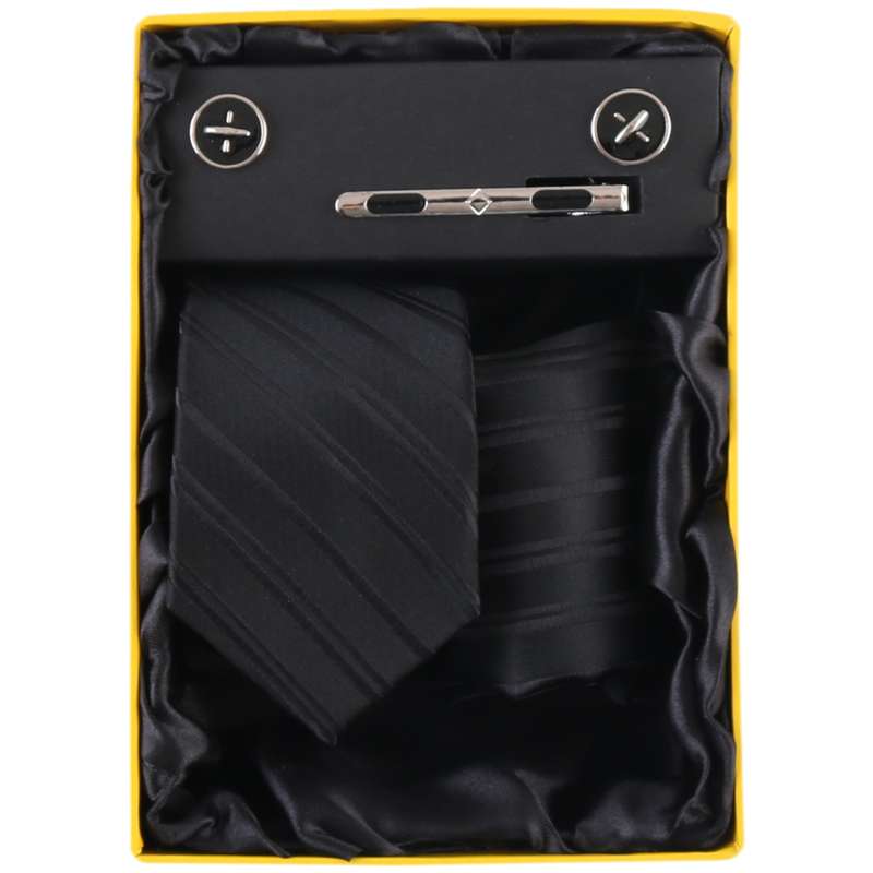 ست کراوات و دستمال جیب و دکمه سردست مردانه فرانکو فروزی مدل F-101804