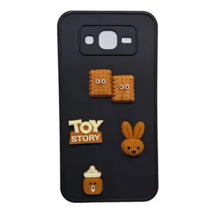 کاور طرح عروسک استوری برجسته مدل J7 مناسب برای گوشی موبایل سامسونگ Galaxy J7 2015 / J7 