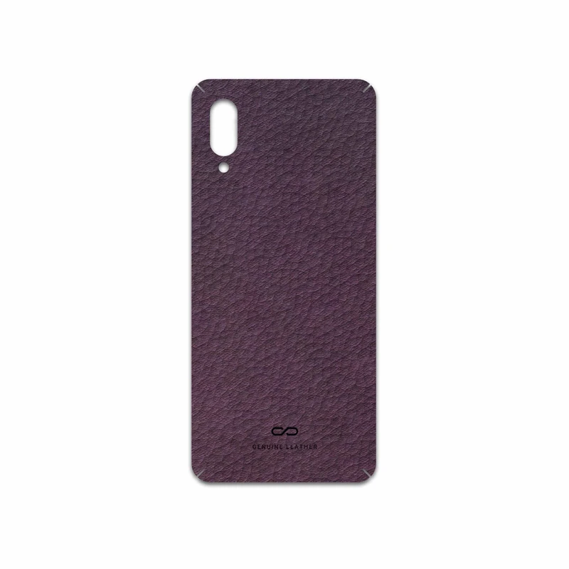 برچسب پوششی ماهوت مدل Purple-Leather مناسب برای گوشی موبایل سامسونگ Galaxy A02
