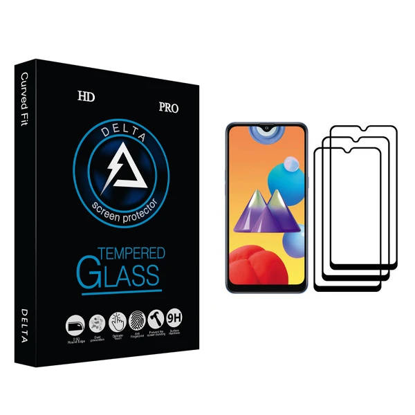 محافظ صفحه نمایش دلتا مدل Fit مناسب برای گوشی موبایل سامسونگ Galaxy M01s بسته سه عددی
