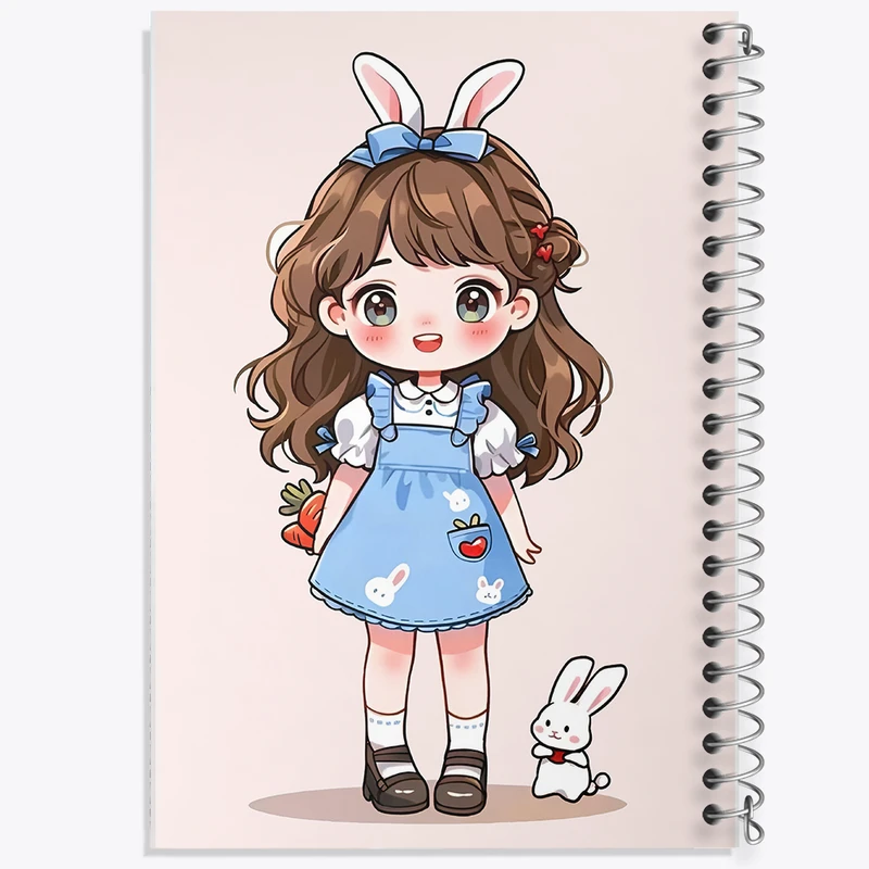 دفتر لیست خرید 50 برگ خندالو طرح دخترانه کیوت کد N3846