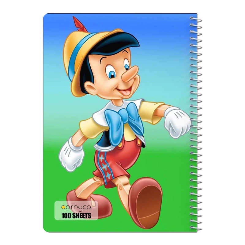 دفتر مشق 100 برگ سیمی کارنیکا طرح پینوکیو Pinocchio کد 33993