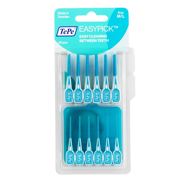 مسواک بین دندانی ته‌په مدل EasyPick سایز M/L بسته 36 عددی