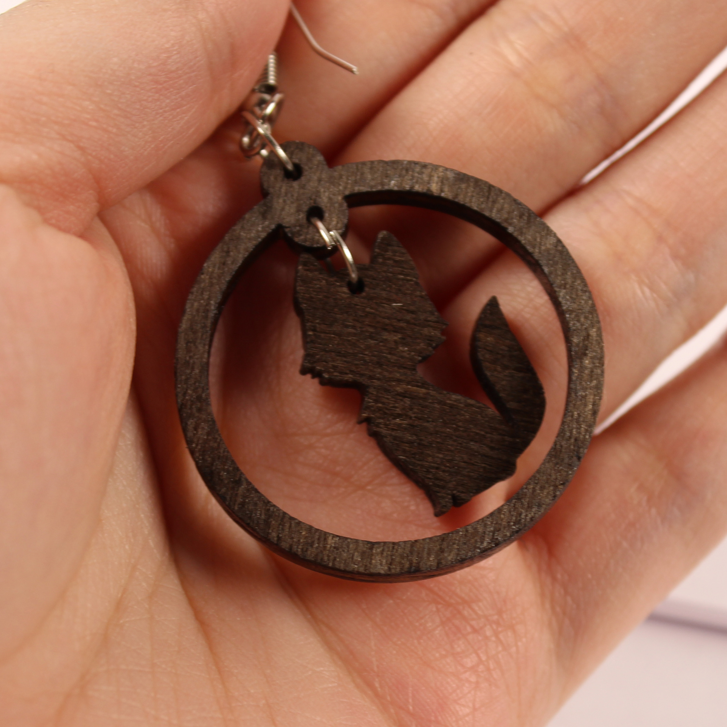 گوشواره دخترانه مدل سرهه طرح شازده کوچولو و روباه کد 06