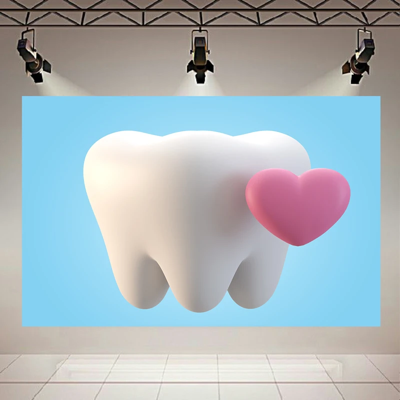 تابلو بوم طرح مخمل دندان مدل مراقبت کد AR304536