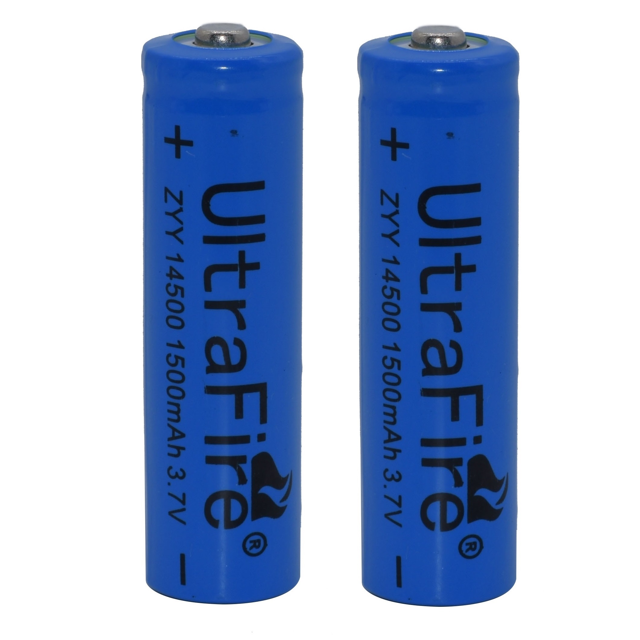 باتری لیتیوم-یون قابل شارژ اولترا فایر کد cmp.ZYY-14500 ظرفیت 1500 میلی آمپرساعت بسته 2 عددی