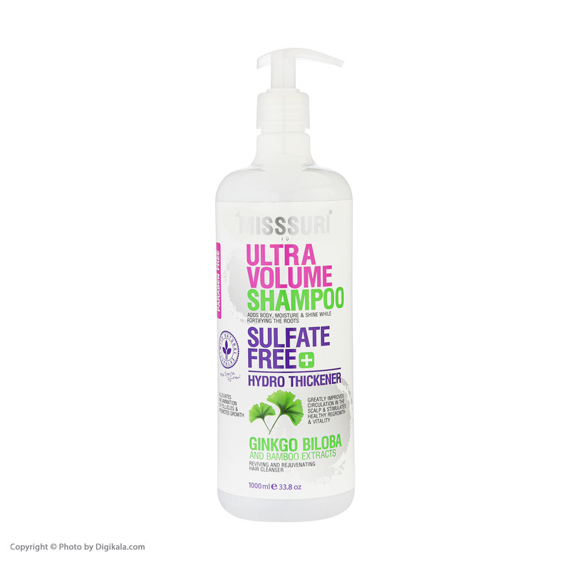 شامپو مو میسوری مدل گیاه بامبو حجم 1000 میلی لیتر