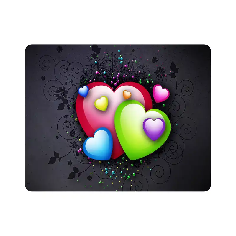 ماوس پد اطلس آبی طرح عشق و قلب مدل T1229