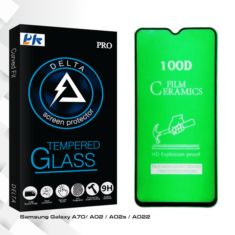 محافظ صفحه نمایش سرامیکی پی کی مدل Delta Glass مناسب برای گوشی موبایل سامسونگ Galaxy A70/ A02 / A02s / A022