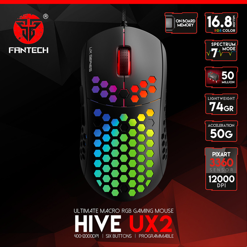 ماوس مخصوص بازی فنتک مدل UX2 HIVE 2