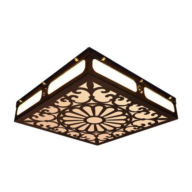 لوستر سقفی وودلایت طرح پرسیس مربع