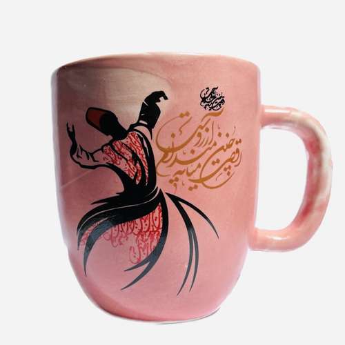 ماگ سرامیکی مدل لعاب هنری سماع