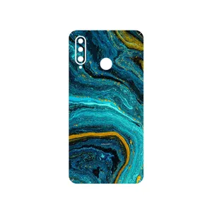 MAHOOT Turquoise marblewith golden streaks Cover Sticker for Huawei P30 Lite  24 MP Camera