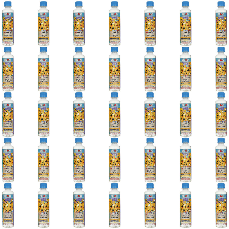 مایع پاک کننده لباس کودک بمو مدل FAN4 حجم 250 میلی لیتر بسته 35 عددی