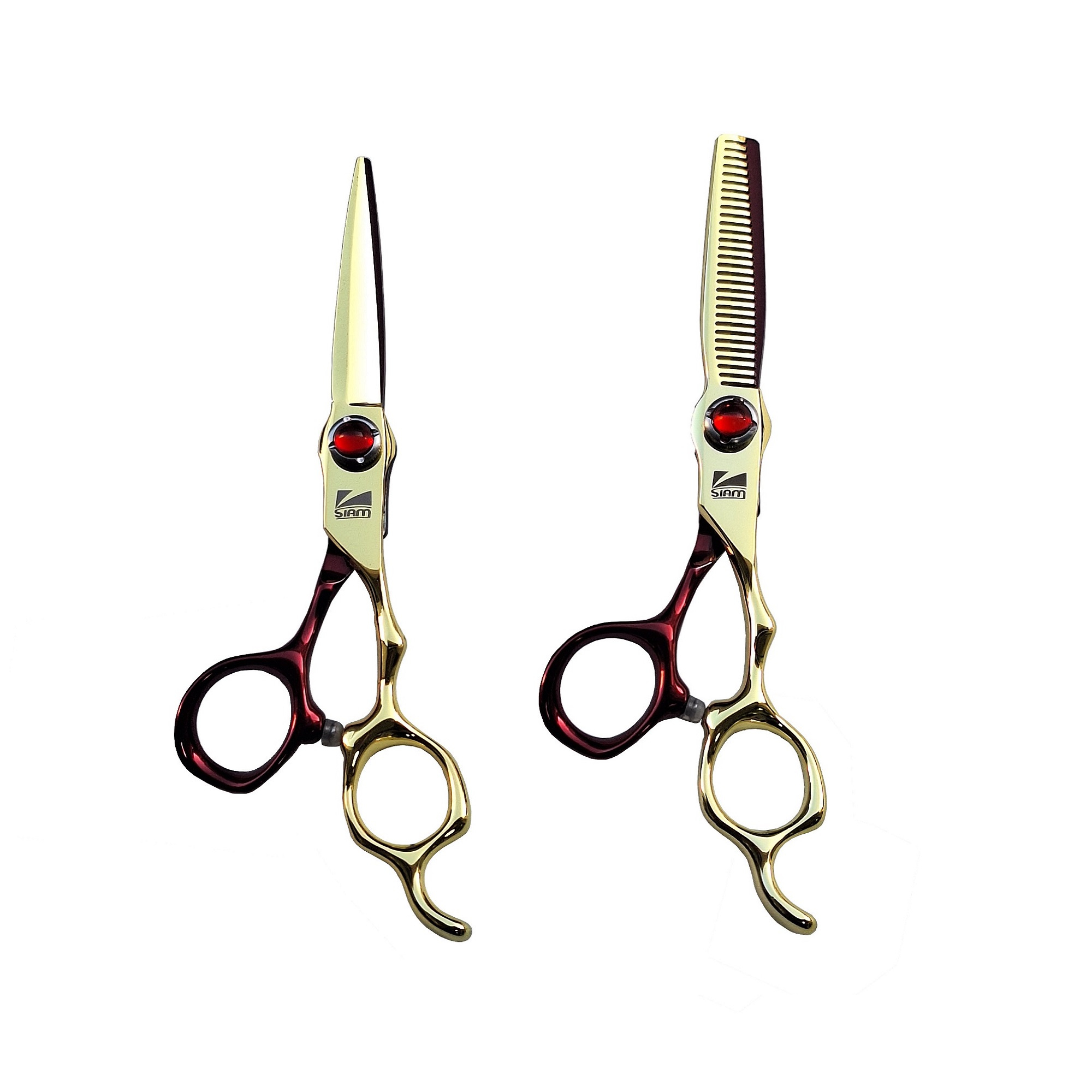 قیچی آرایشگاهی صیام مدل A-B60-40 به همراه قیچی پیتاژ