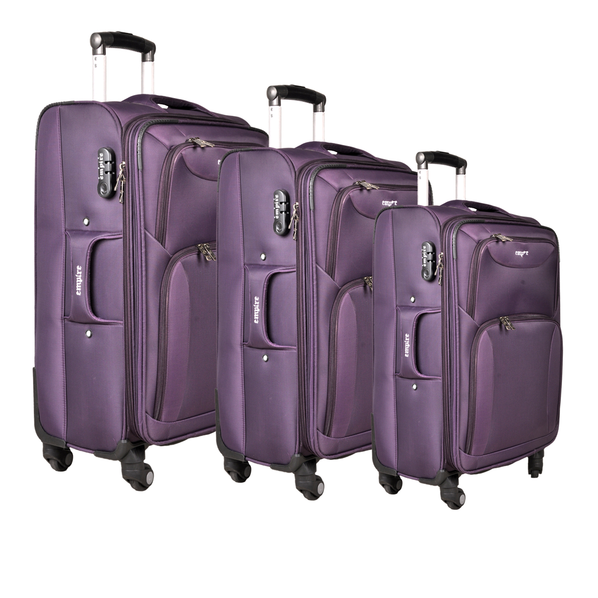 مجموعه سه عددی چمدان مدل امپایر کاور دار
