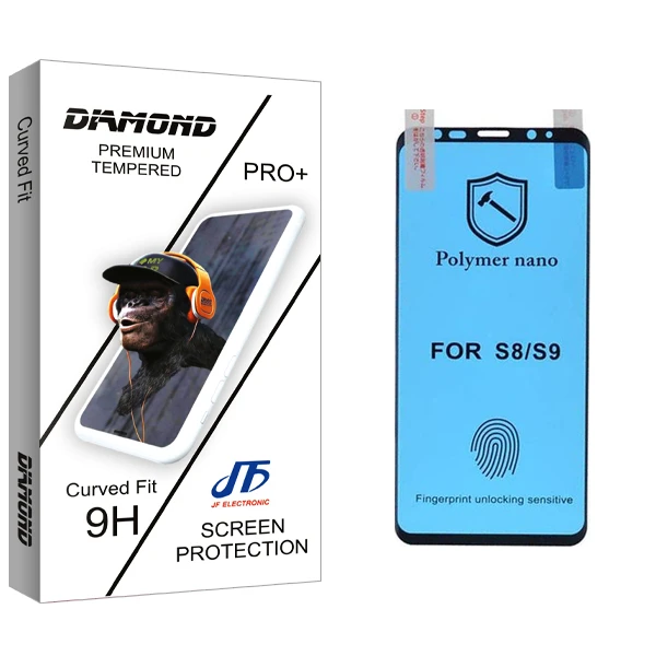 محافظ صفحه نمایش جی اف مدل Diamond Pro Nano Polymer مناسب برای گوشی موبایل سامسونگ Galaxy S9
