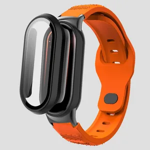 بند اسپریگ مدل Spig Sport Guard مناسب برای ساعت هوشمند شیائومی Mi band 8 به همراه کاور