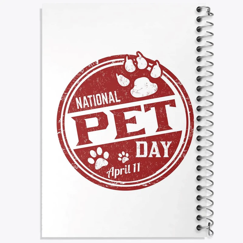 دفتر ژورنال نویسی 50 برگ خندالو مدل نقطه ای طرح حمایت از حیوانات کد 27384