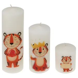 شمع مدل ببر شجاع مجموعه 3عددی
