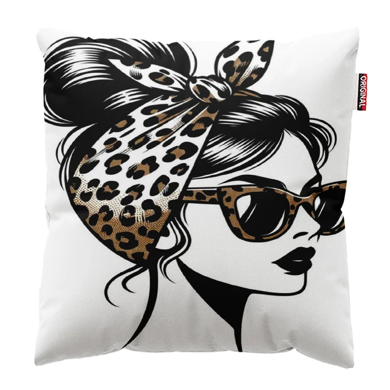 کوسن پاد آفرین مدل دختر کد 754 سایز 30*30 سانتی متر