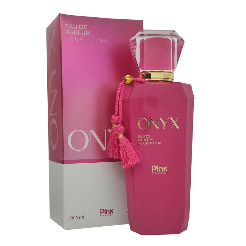 ادوپرفیوم زنانه پینک ویژوآل مدل Onyx با رایحه خنک حجم 100 میلی‌لیتر