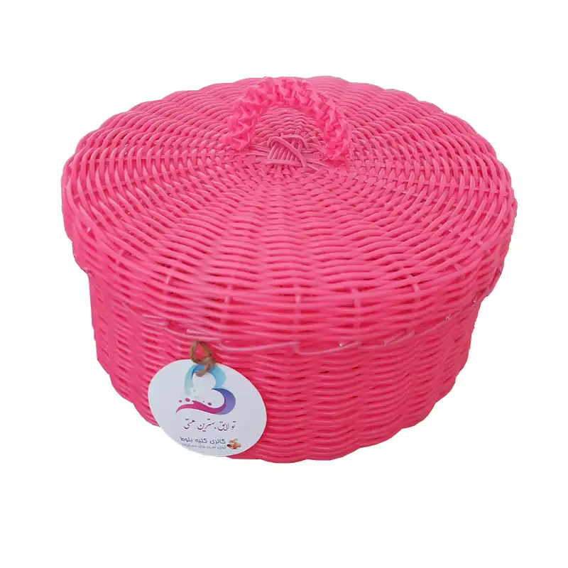 سبد نان و سبزی حصیر بافی کلبه بلوط مدل روشن