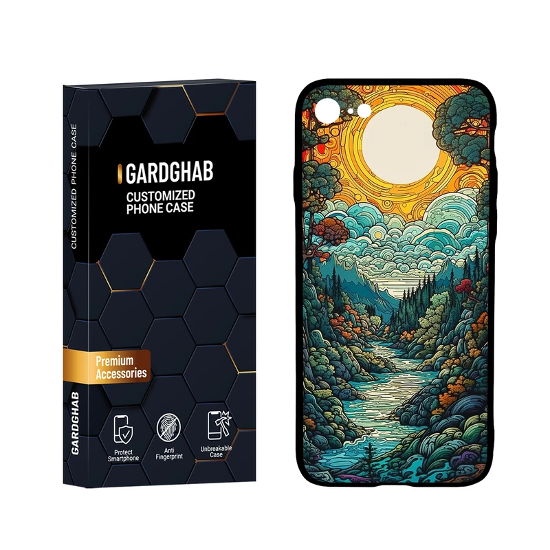 کاور گارد قاب مدل هنری مناسب برای گوشی موبایل اپل iPhone 7 / 8 / SE 2020 / SE 2022