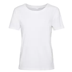 تی شرت آستین کوتاه زنانه مدل ساده رنگ سفید 