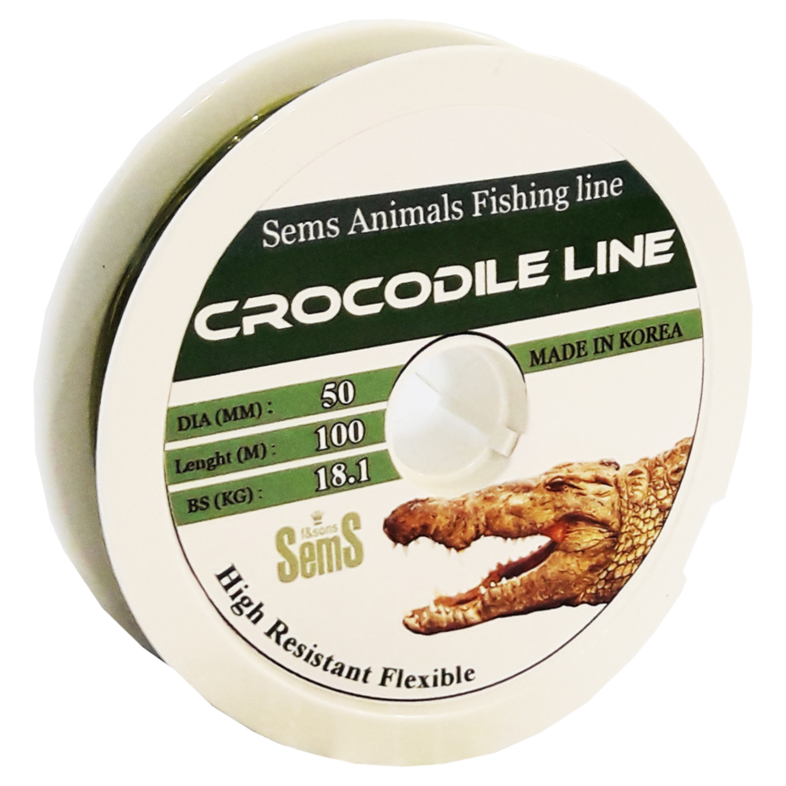 نخ ماهیگیری سمس مدل Crocodile Line سایز 0.50 میلی متر