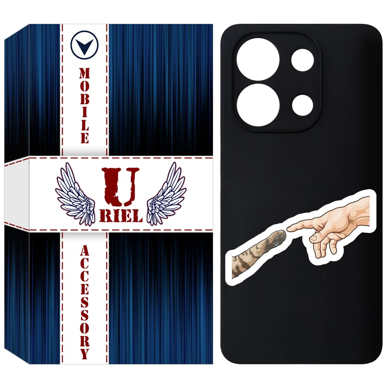 کاور یوریل مدل KSH کد 94 طرح دست گربه مناسب برای گوشی موبایل شیائومی Redmi Note 13 4G