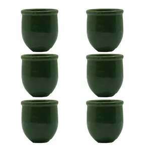 ظرف سفالی مدل خمره کد chet106 بسته 6 عددی