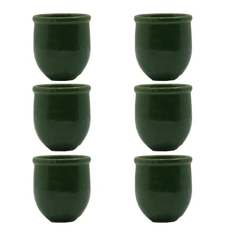 ظرف سفالی مدل خمره کد chet106 بسته 6 عددی