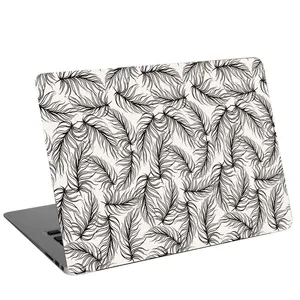 استیکر لپ تاپ طرح brown Feathers کد cl-04 مناسب برای لپ تاپ 15.6 اینچ