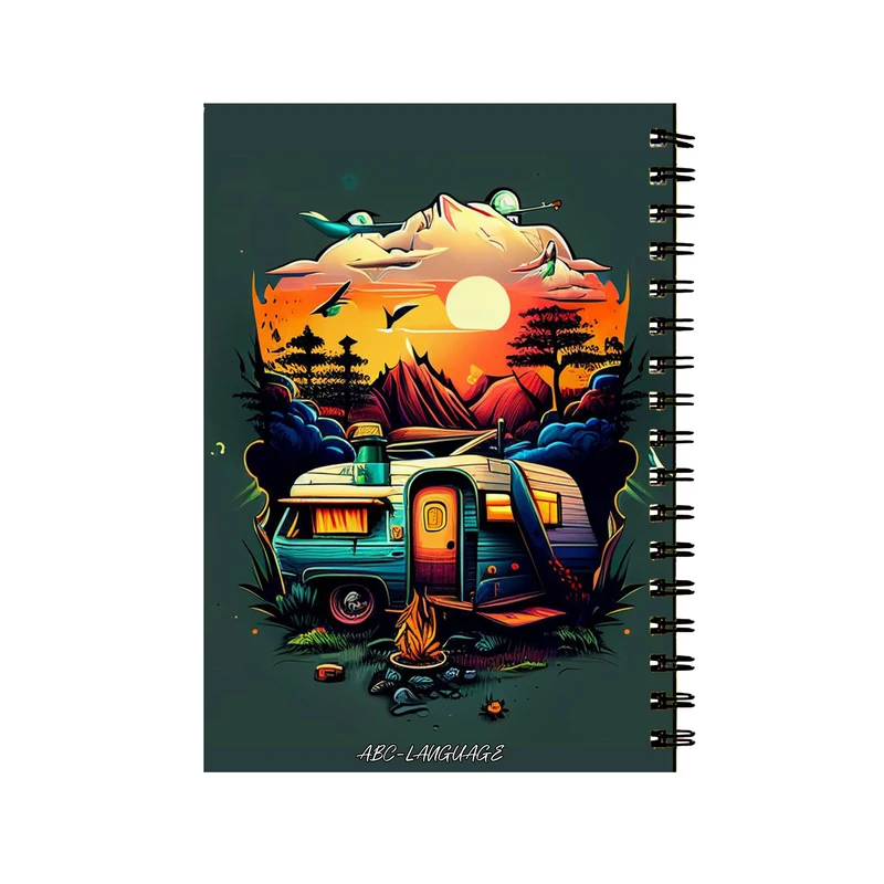 دفتر زبان 50 برگ طرح کمپینگ کد 82